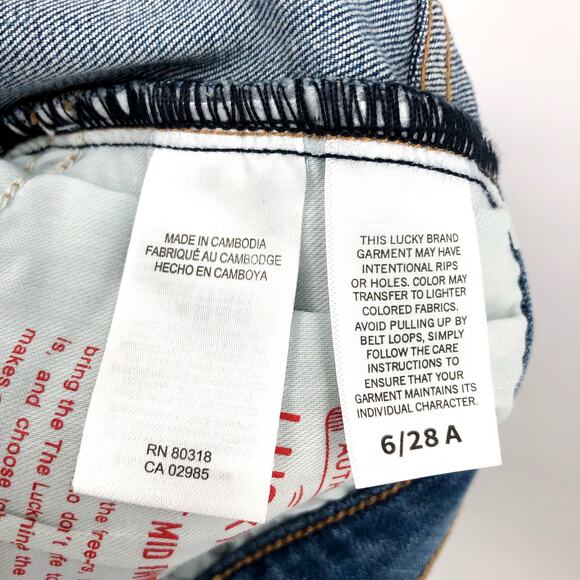 LUCKY BRAND Womens Sweet Wide Leg Jeans US 6 Size 28 Blue Free Cruising Wash NWT - Picture 12 of 13